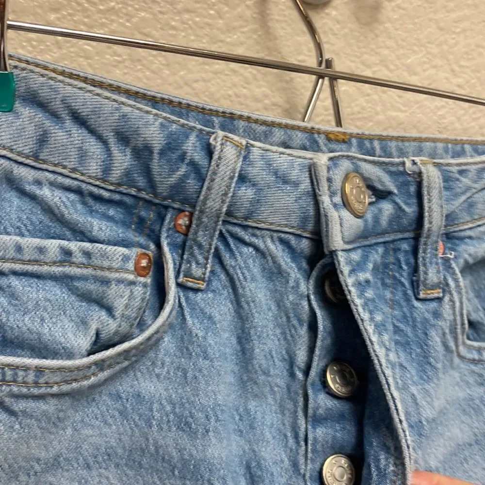 Reiss Straight Leg Button Fly Jeans Size 24